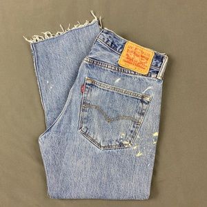 Paint Distressed 501 Levi’s 💫